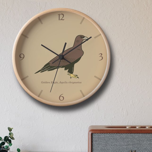 Golden Eagle  Clock (Golden Eagle Wall Clock)