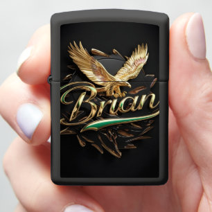 Golden Eagle Emblem Zippo Lighter