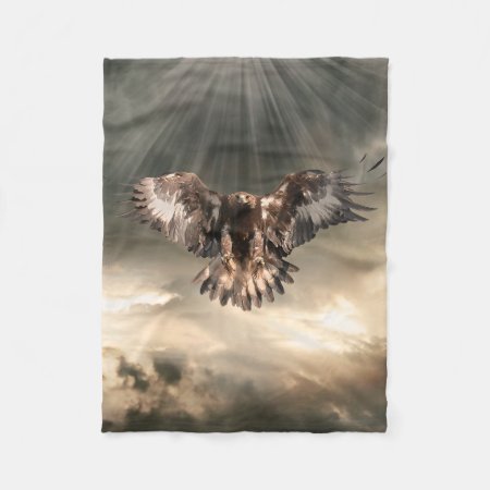 Golden Eagle Fleece Blanket
