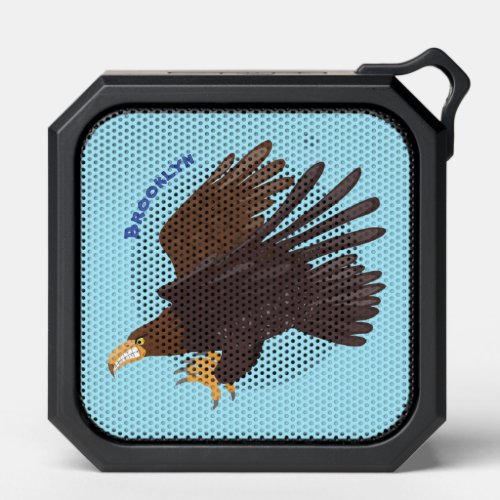 Golden eagle funny cartoon illustration bluetooth speaker
