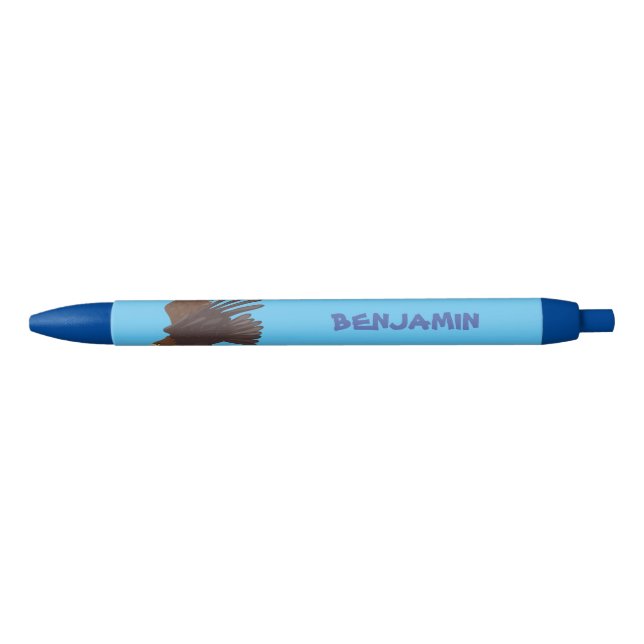 Golden eagle funny cartoon illustration pen (Front)