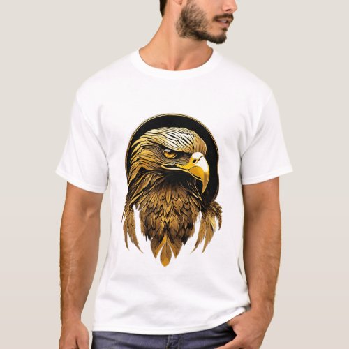 Golden Eagle Gaze Attention with our Majestic Tee