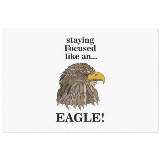 Golden Eagle Head Tissue Paper