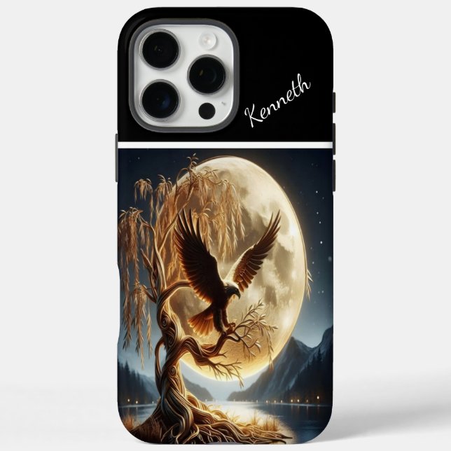 Golden Eagle in Willow Tree Case-Mate iPhone Case (Back)