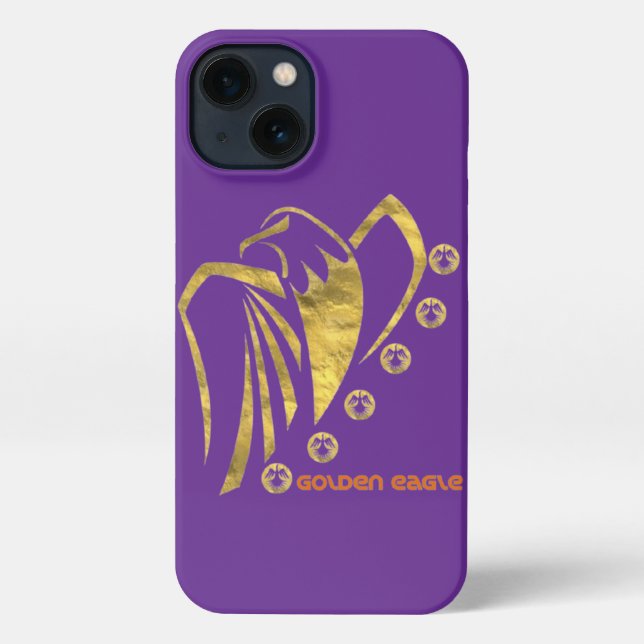 Golden eagle iPhone case (Back)