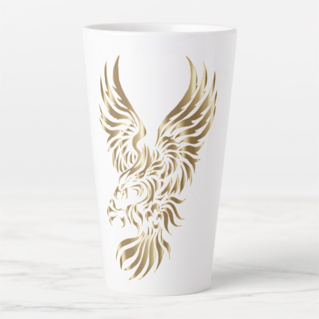 Golden eagle    latte mug (Front)