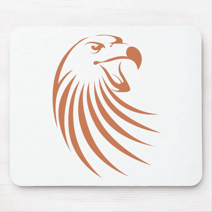 Golden Eagle Logo Mouse Pad Zazzle Com