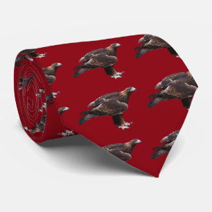 Golden eagle neck tie