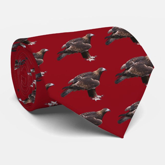 Golden eagle neck tie (Rolled)
