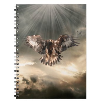 Golden Eagle Notebook by CaptainScratch at Zazzle