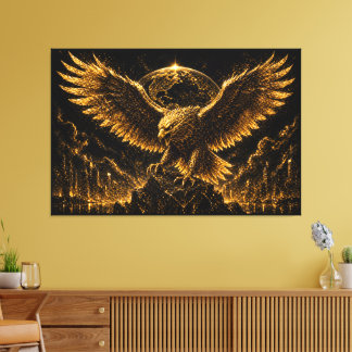 Golden Eagle of Global Success Canvas Print