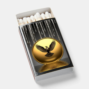 Golden Eagle Pendant unique collector item gift Matchboxes