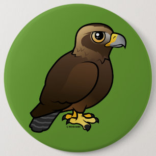 Golden Eagle Pinback Button