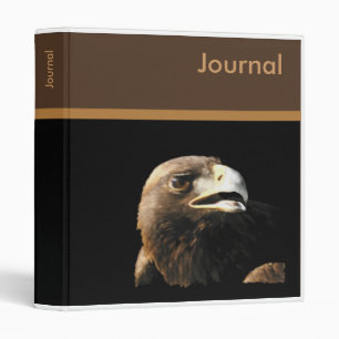 Golden Eagle Portrait 3 Ring Binder