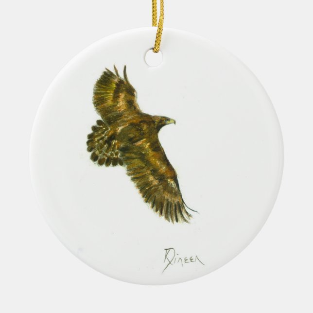 Golden Eagle round ornament (Front)