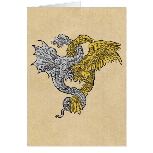 Golden Eagle Silver Dragon Cards (Front)
