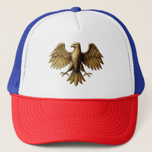 Golden Eagle T-Shirt Design Majestic Bird Graph Trucker Hat