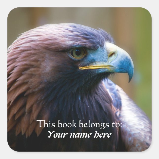 Golden Eagle "This book belongs to" Sticker (Front)