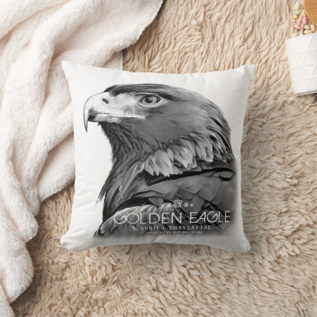 Golden Eagle Throw Pillow (Blanket)