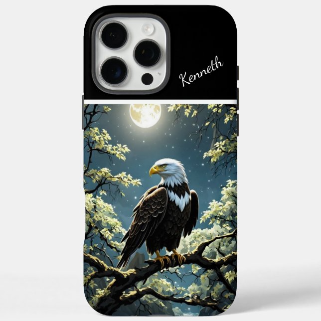 Golden Eagle Under Moonlight Case-Mate iPhone Case (Back)
