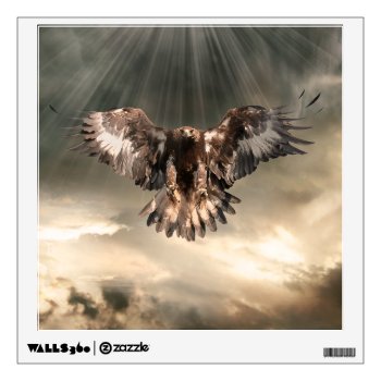 Golden Eagle Wall Sticker by CaptainScratch at Zazzle
