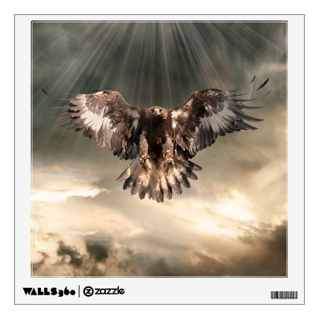 Golden Eagle Wall Sticker (Front)