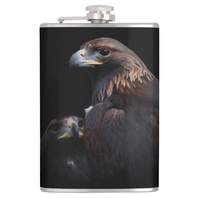 Golden Eagles: Beauties Thru the Bars Flask (Front)