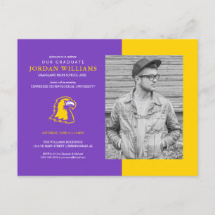 Golden Eagles Graduation Announcement Postcard