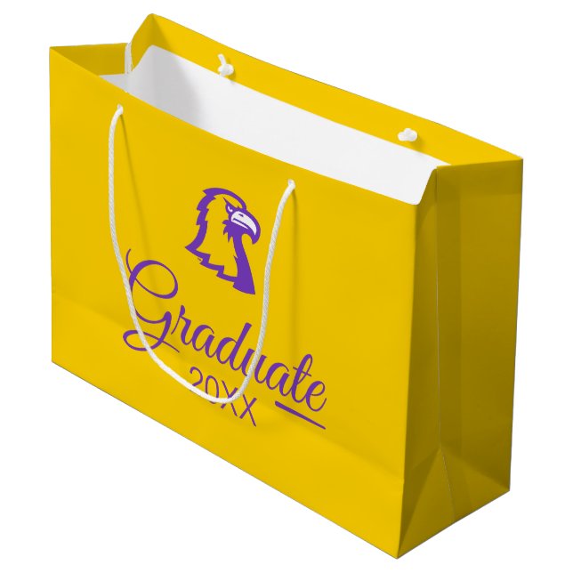 Golden Eagles | Graduation Large Gift Bag (Front Angled)