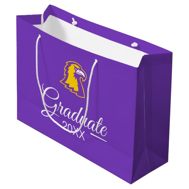 Golden Eagles | Graduation Large Gift Bag (Front Angled)