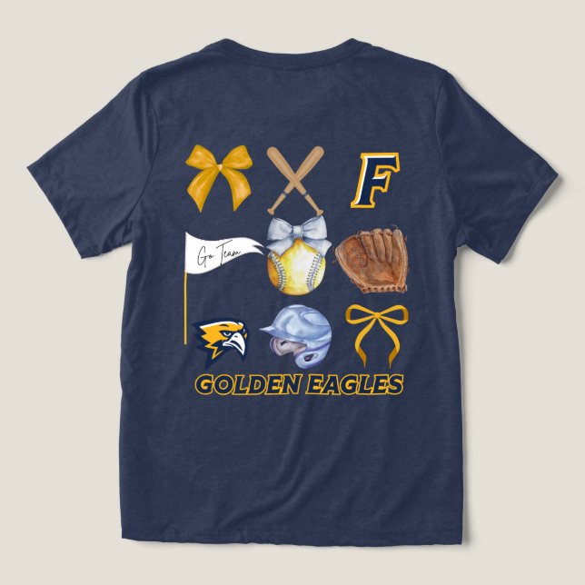 Golden Eagles Softball Spirit Shirt  (Design Back)