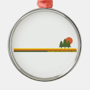 Golden Ears Provincial Park Pine Trees Sun Metal Ornament