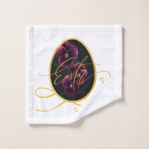 Golden Easter Egg and Elegant Iris