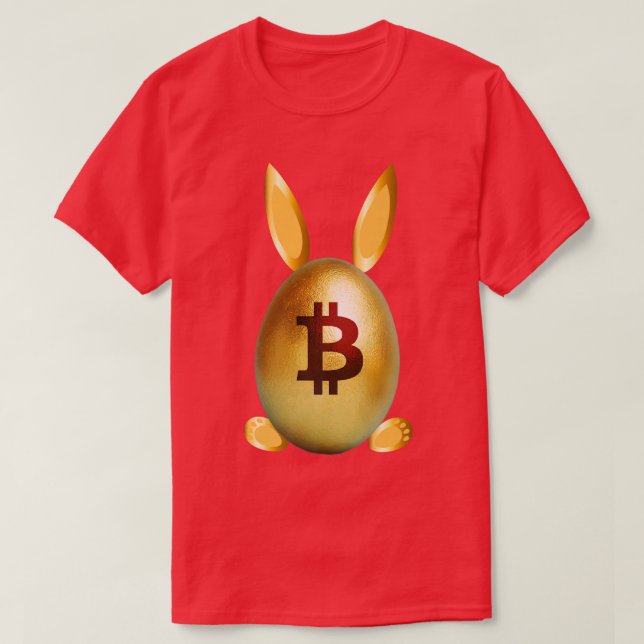 Golden Easter Egg Bunny Ears Footprint Funny Crypt T-Shirt (Design Front)