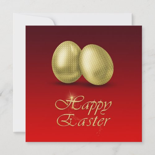 Golden Easter Eggs _ Easter Brunch Invitation