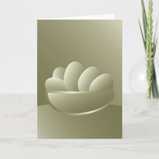 Golden Easter eggs Holiday Card (Front)