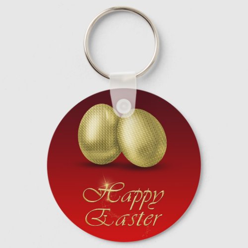 Golden Easter Eggs _ Keychain