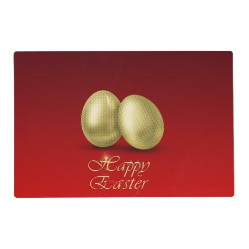 Golden Easter Eggs _ Laminated Placemat
