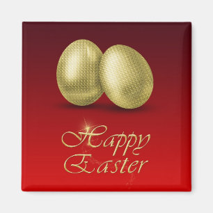 Golden Easter Eggs - Magnet