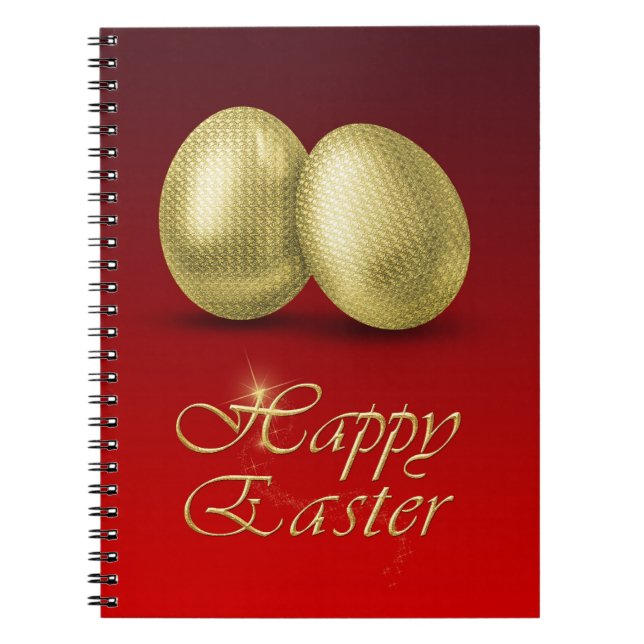 Golden Easter Eggs - Notebook (Front)
