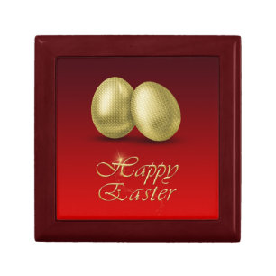 Golden Easter Eggs - Tile Gift Box