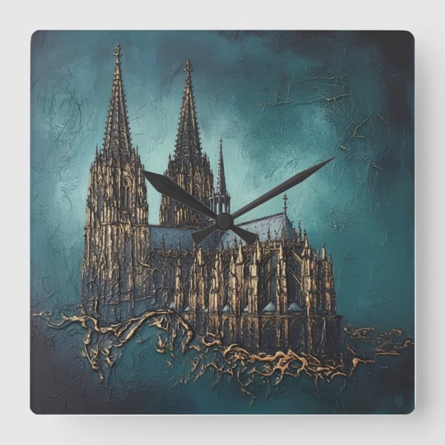 Golden Echo of the Cathedral Square Wall Clock (Front)