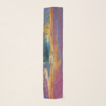 Golden Edges Chiffon Scarf