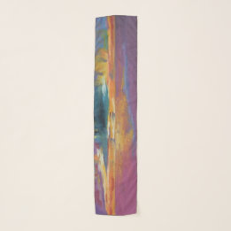 Golden Edges Chiffon Scarf