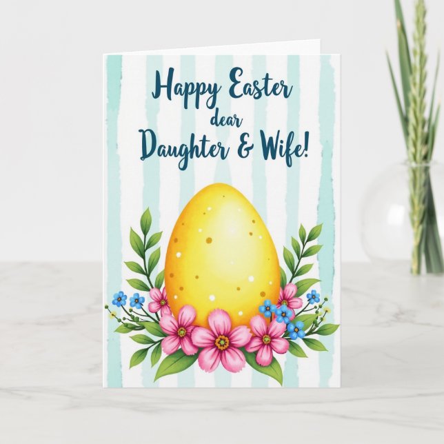 Golden Egg Springtime Card (Front)