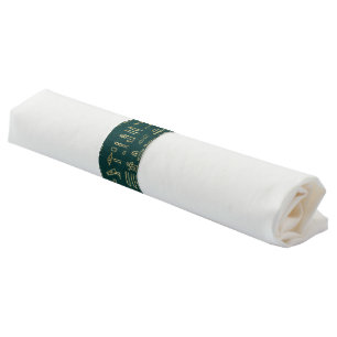 Golden Egyptian Hieroglyphs Typography Egypt Napkin Bands