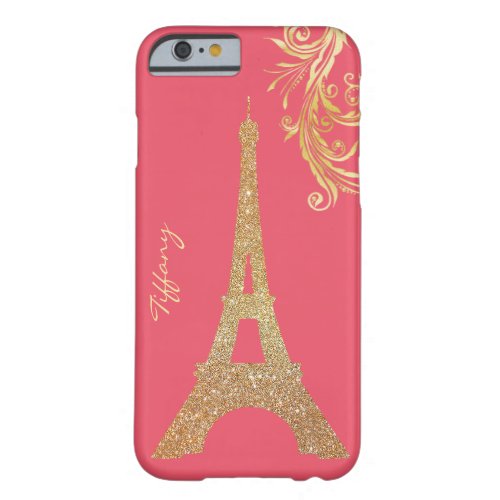 Golden Eiffel Tower Custom iPhone 6 Case