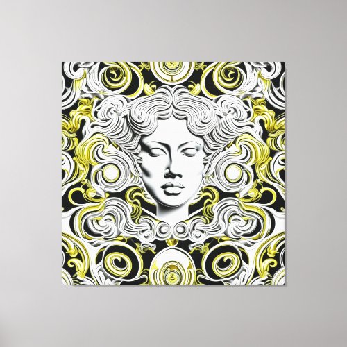 Golden Elegance  Ayana  Canvas Print