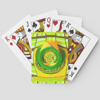 Golden Elegance: Beautiful African Yellow Rose Art Poker Cards