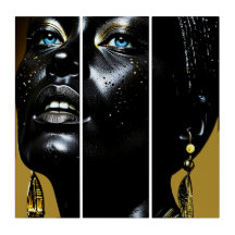 Golden elegance: black beauty with jewelry